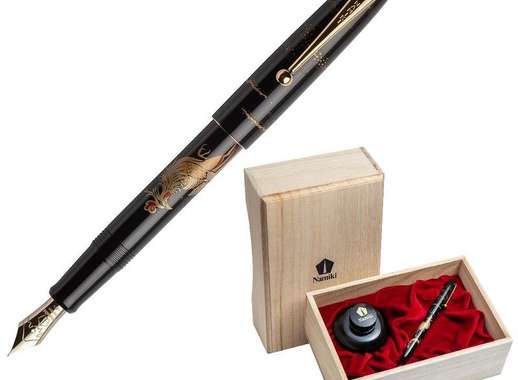 Ручка перьевая Namiki Tradition Chinese Phoenix цвет чернил черный цвет корпуса черный